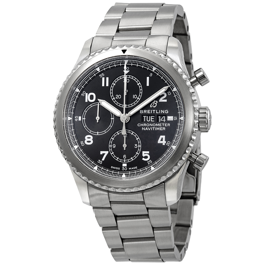 Breitling Navitimer 8 Chronograph Automatic Chronometer Black Dial Men's Watch A13314101B1A1