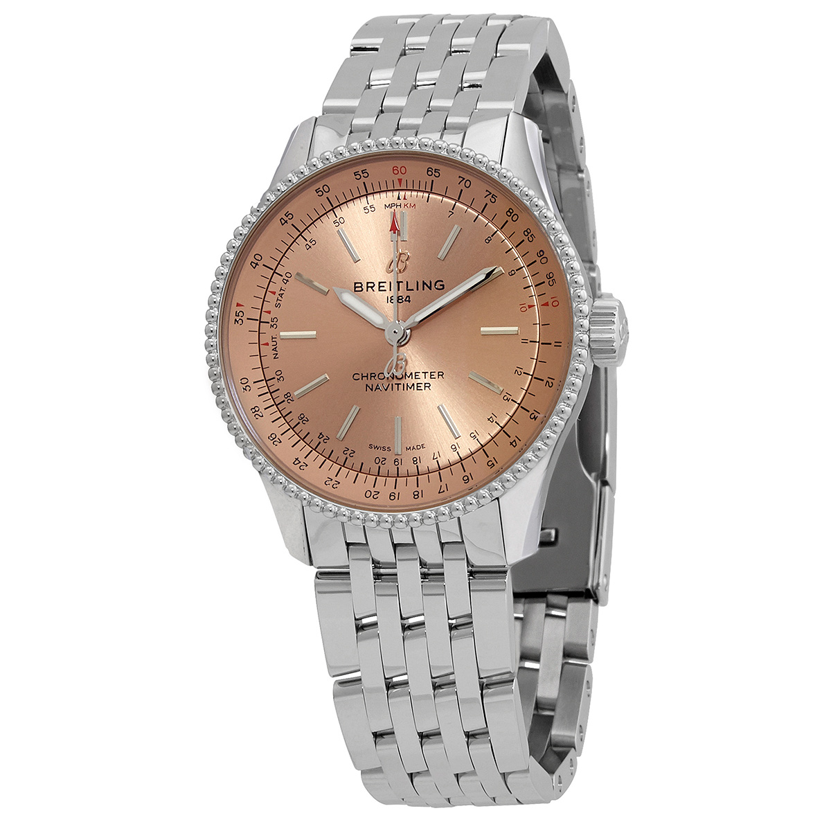 Breitling Navitimer Automatic Chronometer Copper Dial Ladies Watch A17395201K1A1