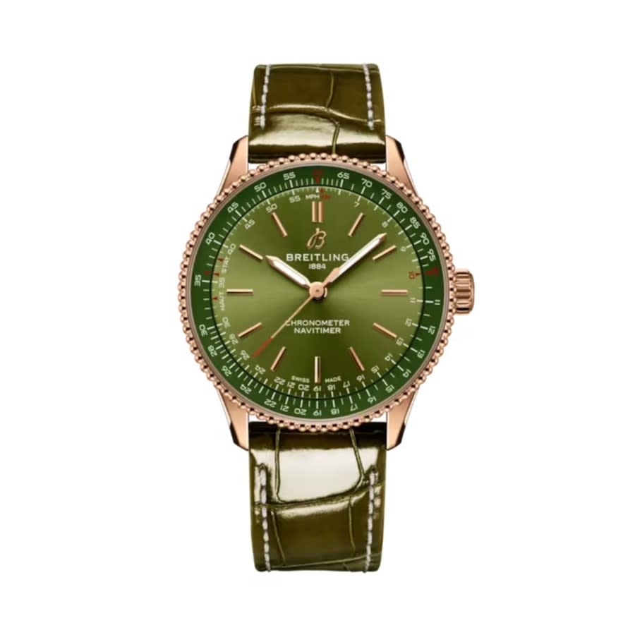 Navitimer Automatic Chronometer Green Dial Ladies Watch