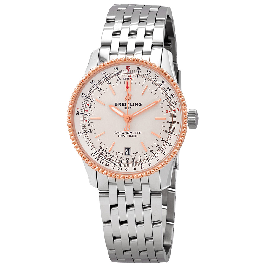 Breitling Navitimer Automatic Chronometer Silver Dial 38 mm Watch U17325211G1A1
