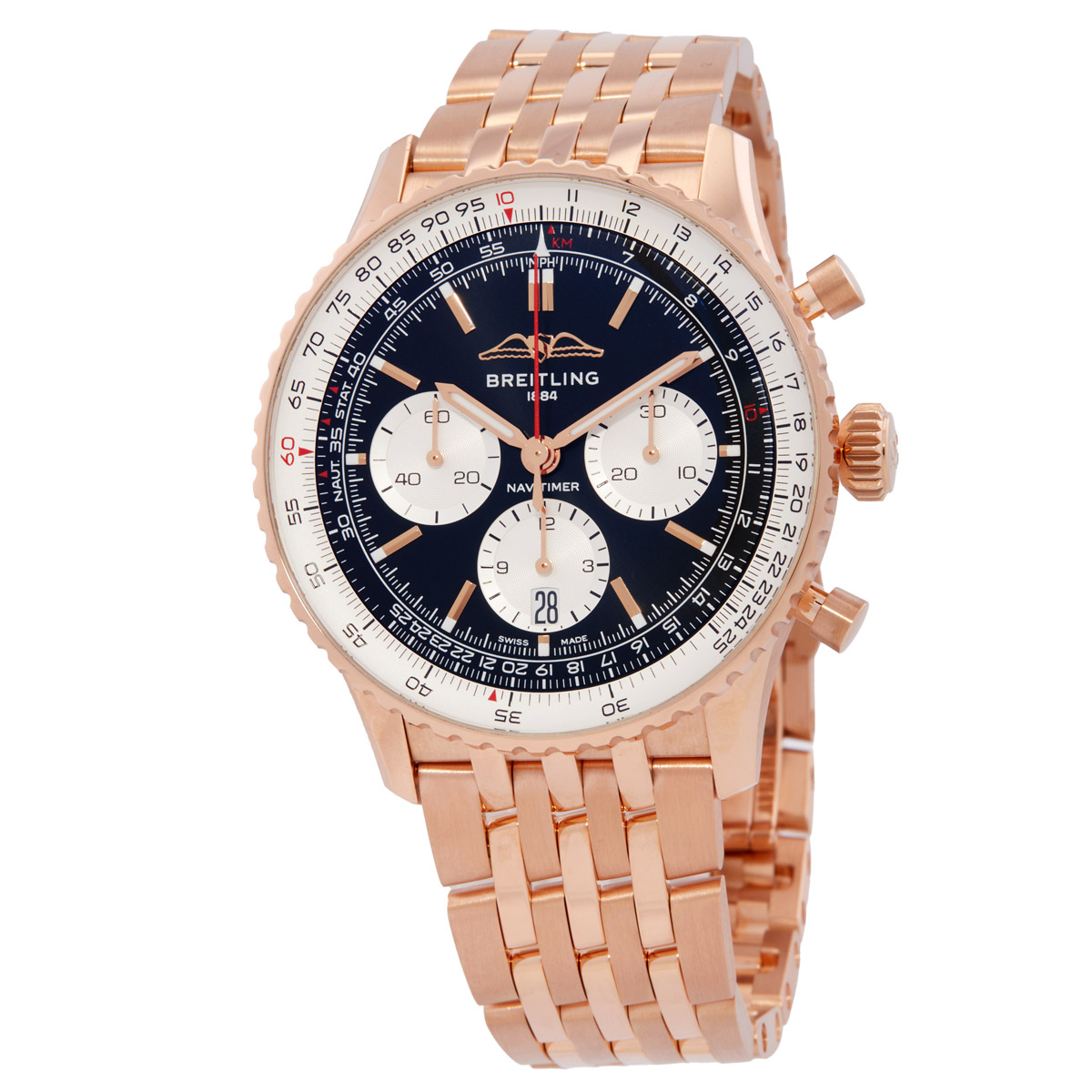 Navitimer Chronograph Automatic Black Dial Unisex Watch