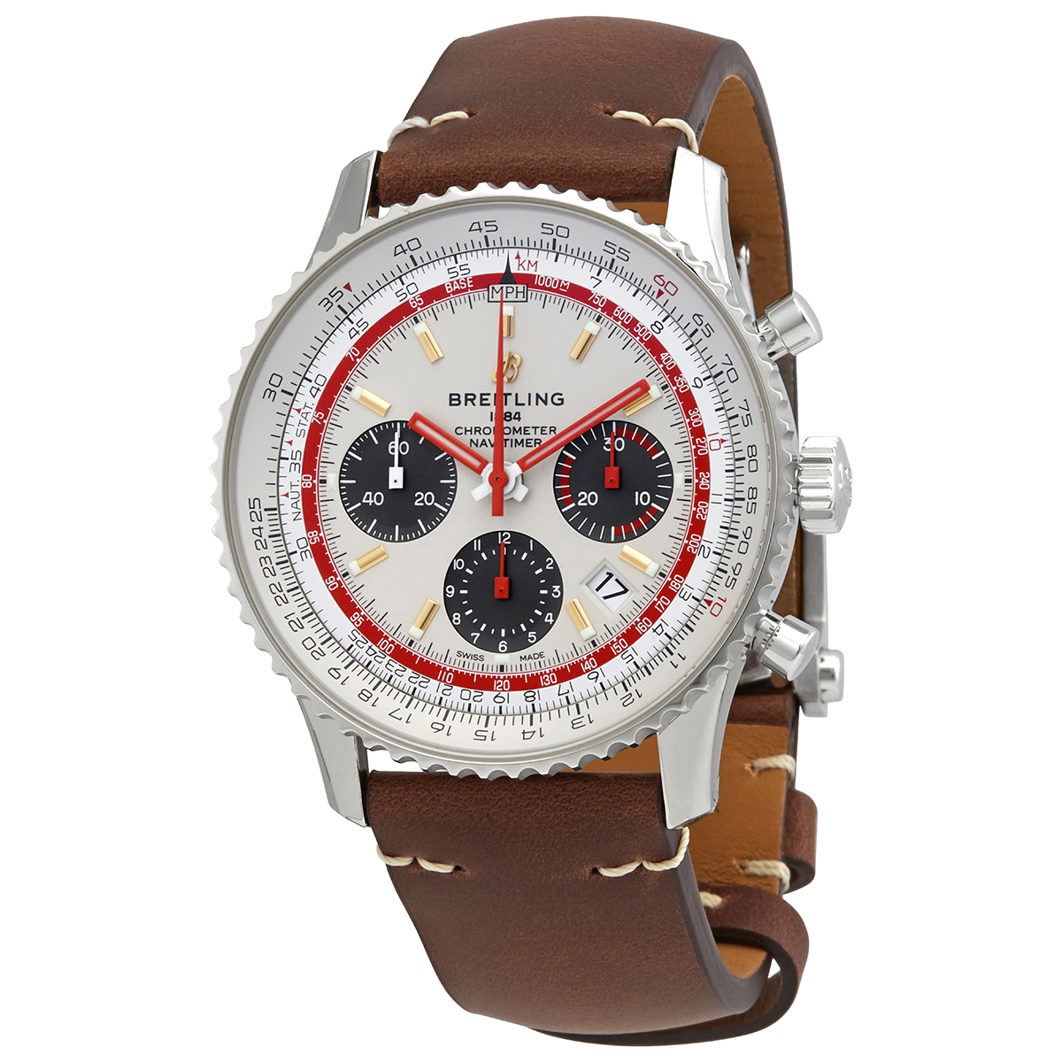 Breitling Navitimer Chronograph Automatic Chronometer 43 mm TWA Edition Men's Watch AB01219A1G1X2