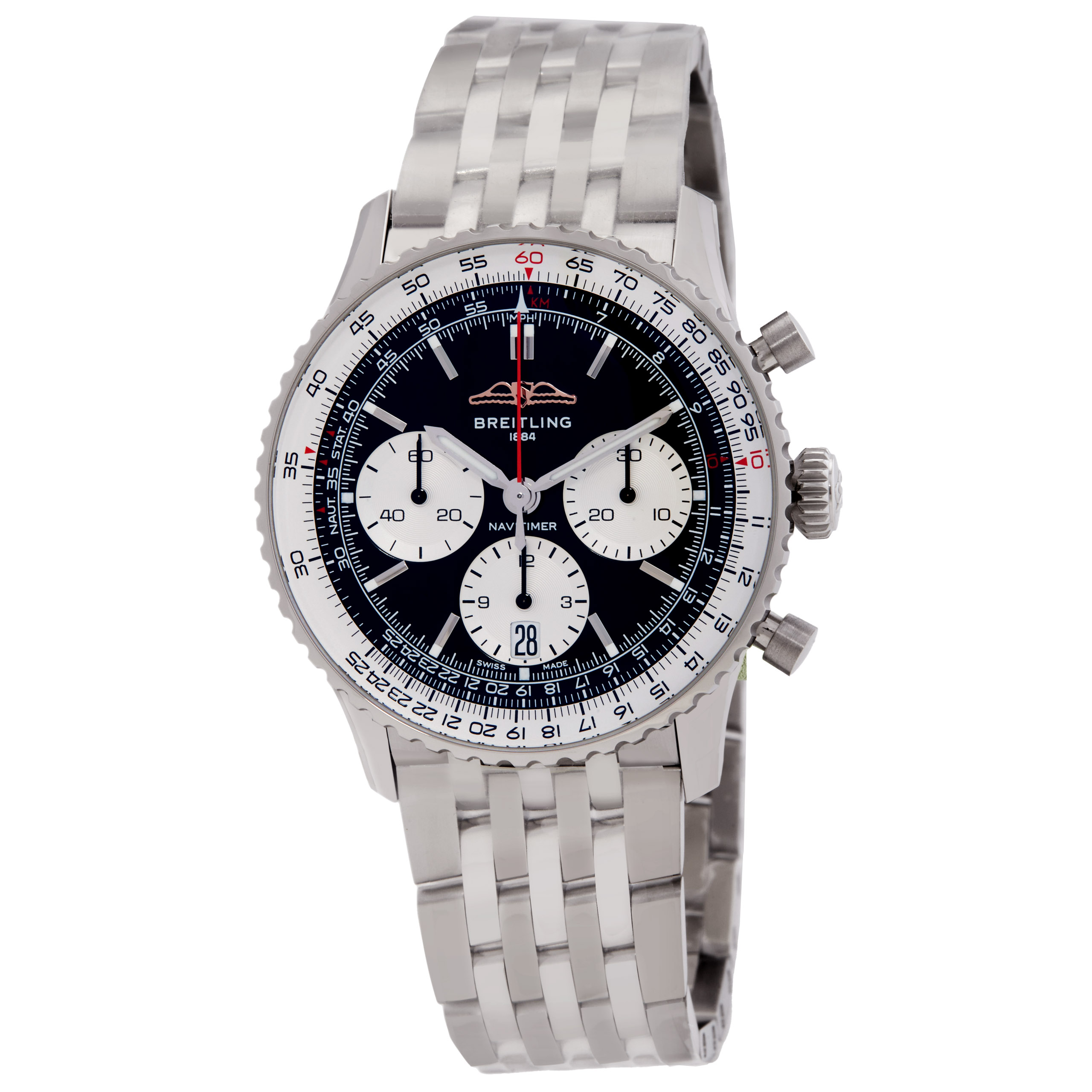 Navitimer Chronograph Automatic Chronometer Black Dial Men's Watch