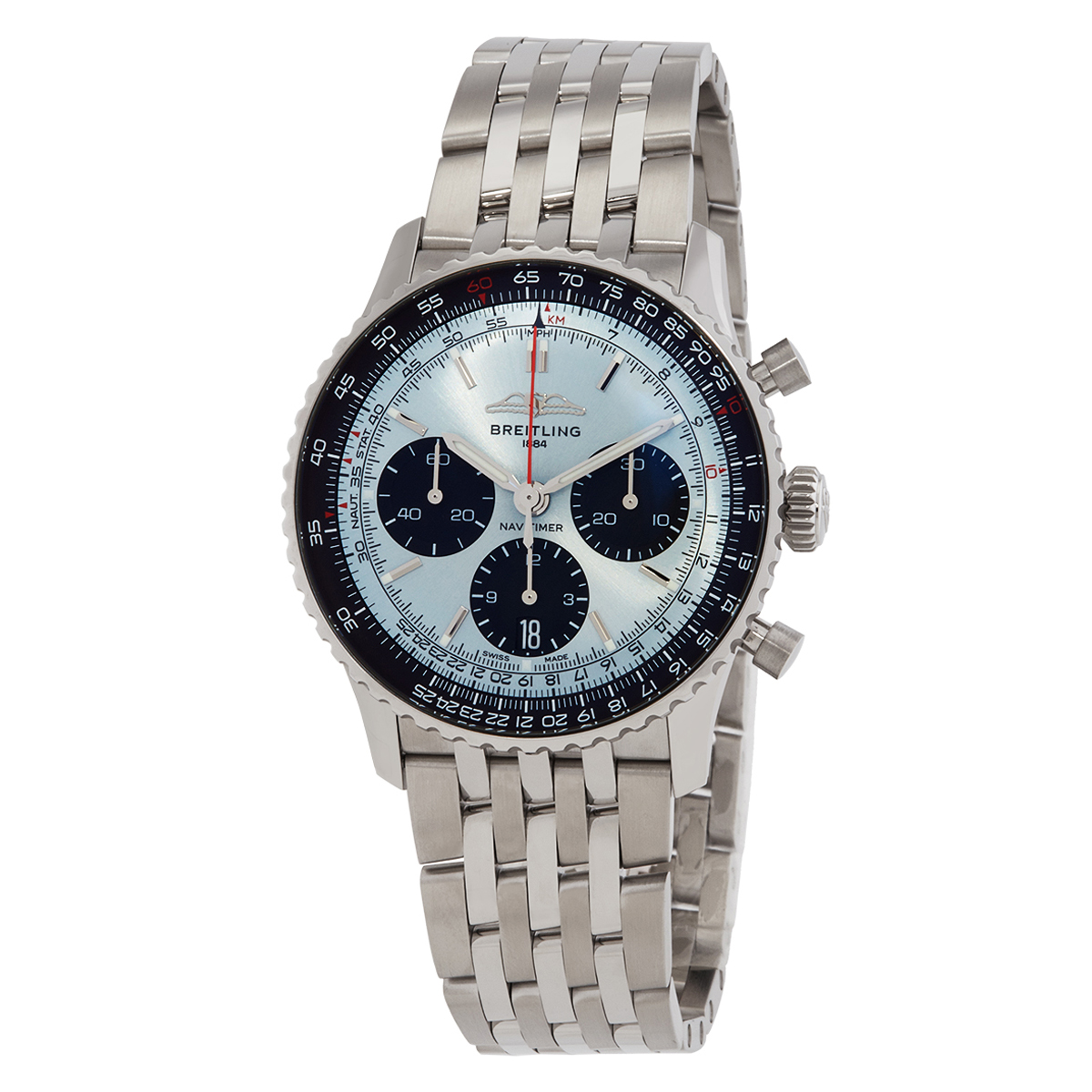Navitimer Chronograph Automatic Chronometer Blue Dial Men's Watch