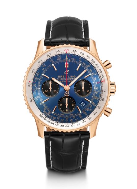 Breitling Navitimer Chronograph Automatic Chronometer Blue Dial Men's Watch RB0121211C1P3