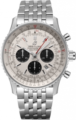 Breitling Navitimer Chronograph Automatic Silver Dial Men's Watch AB0311211G1A1