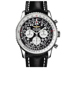 Breitling Navitimer Cosmonaute Chronograph Black Dial Stainless Steel Men's Watch A2232212-B567