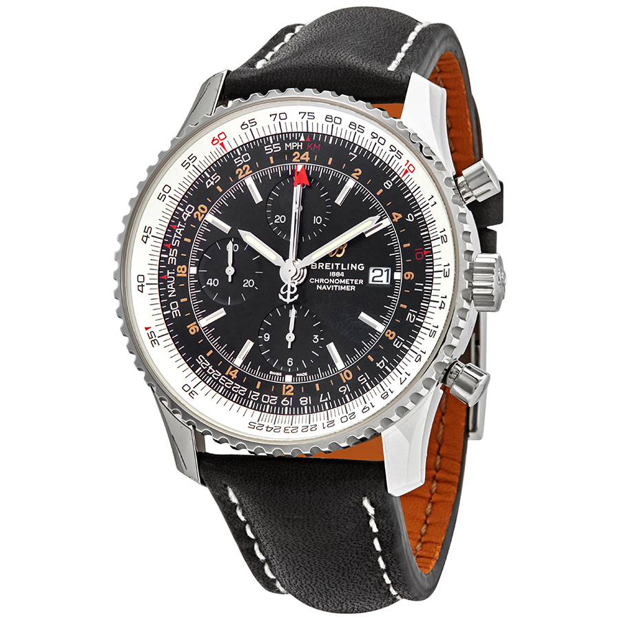 Breitling Navitimer GMT Chronograph Automatic 46 mm Leather Men's Watch A24322121B2X1