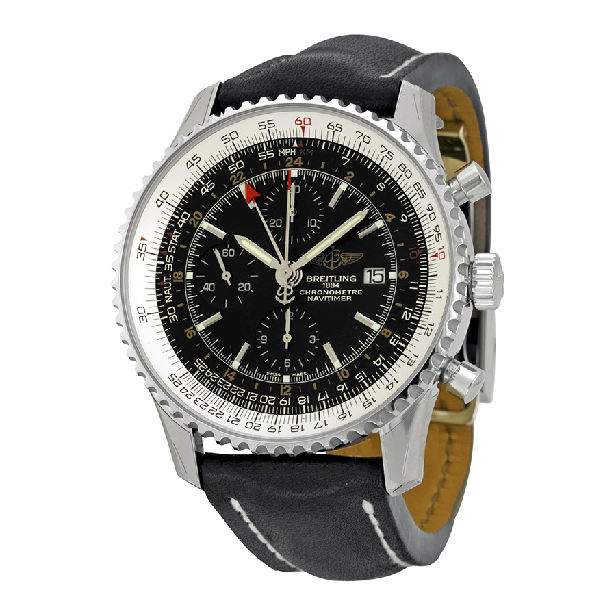 Breitling Navitimer World Black Dial Men's Watch A2432212-B726BKLD