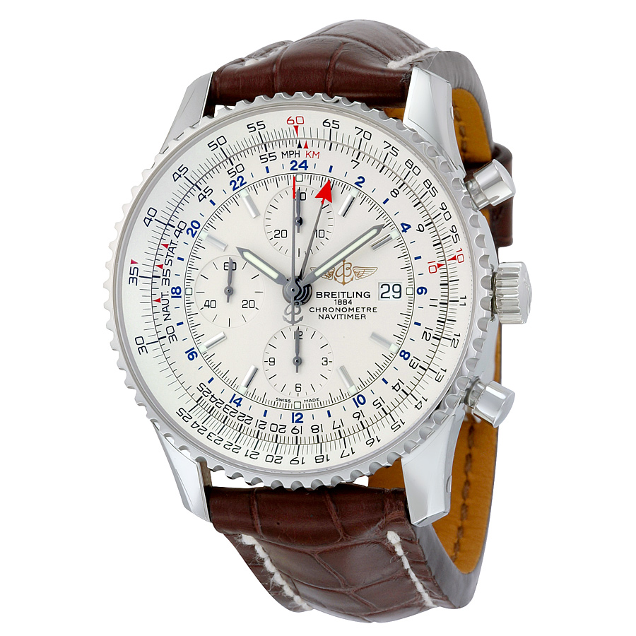 Breitling Navitimer World Chronograph Automatic Men's Watch A2432212-G571BRCT