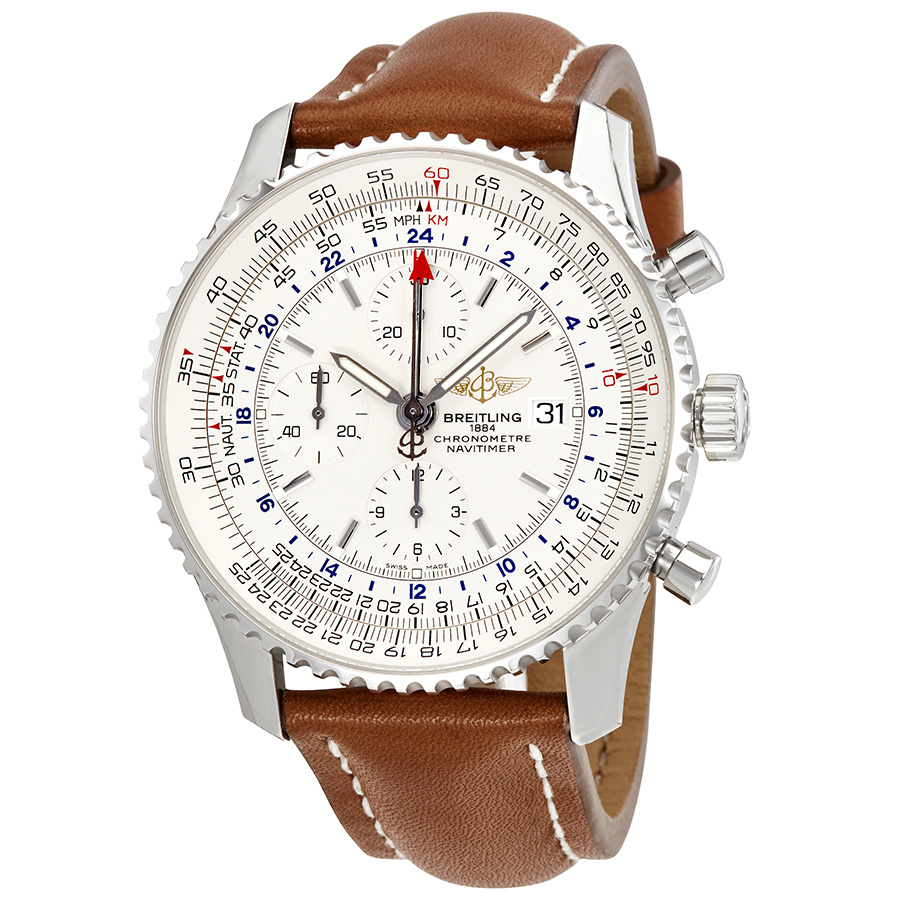 Breitling Navitimer World Chronograph Automatic Men's Watch A2432212-G571LBRLT