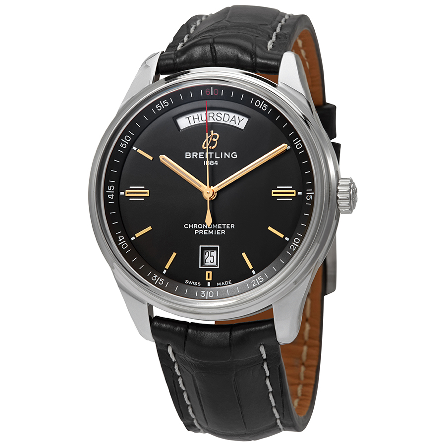 Breitling Premier Automatic Chronometer Black Dial Men's Watch A45340241B1P2