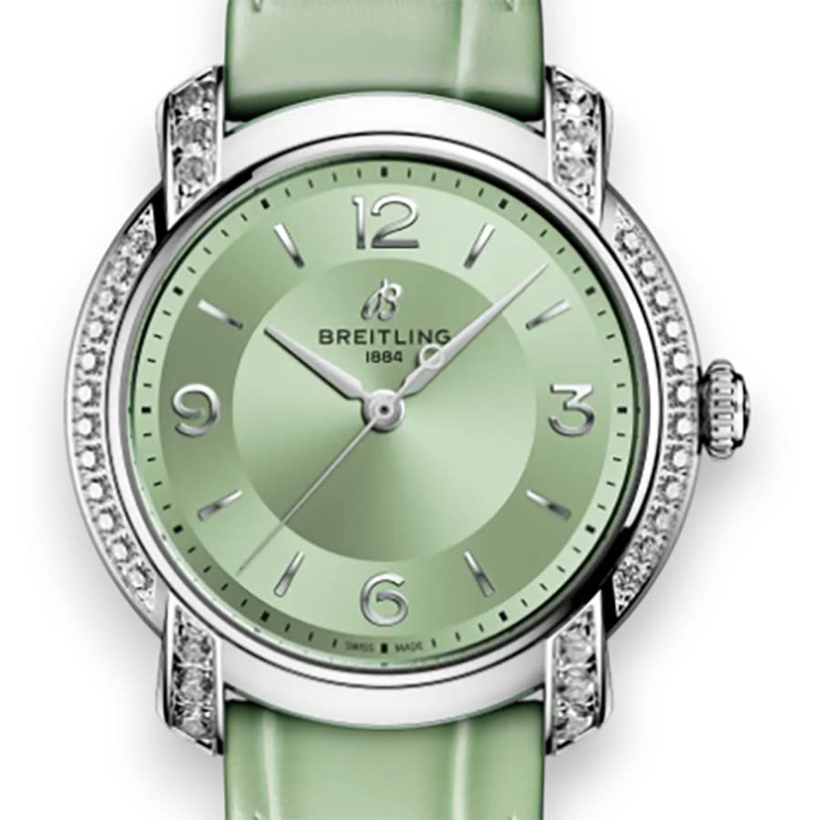 Premier Automatic Diamond Green Dial Ladies Watch