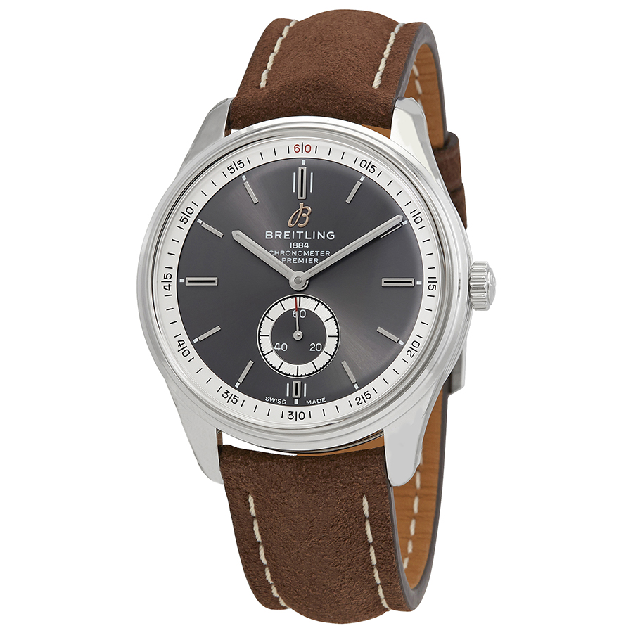 Breitling Premier Automatic Grey Dial Men's Watch A37340351B1X2