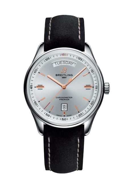 Breitling Premier Automatic Silver Dial Men's Watch A45340211G1X2