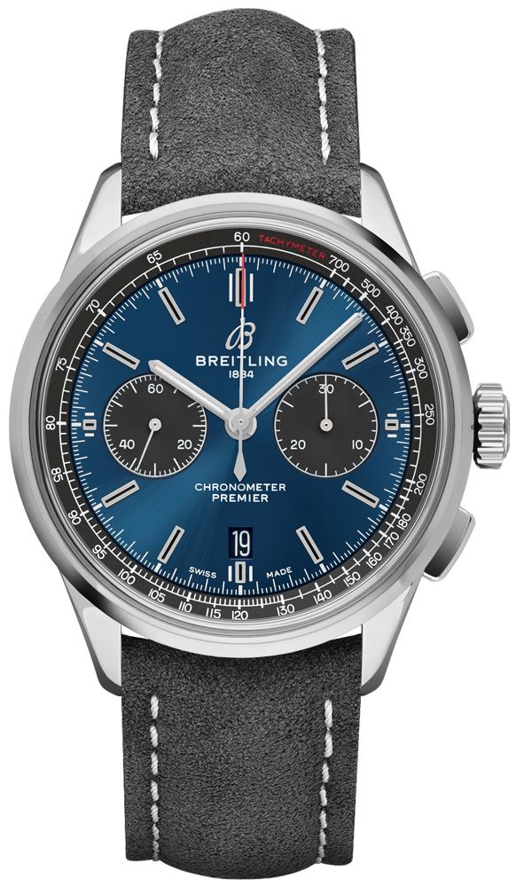 Breitling Premier B01 Chronograph Automatic Blue Dial Men's Watch AB0118A61C1X4
