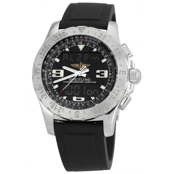 Breitling Professional Airwolf SuperQuartz Analog-Digital Watch A7836323-B9-120S