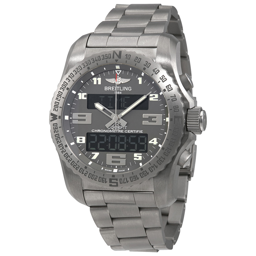 Breitling Professional Cockpit Grey Dial Men's Watch EB5010B1-M532TI
