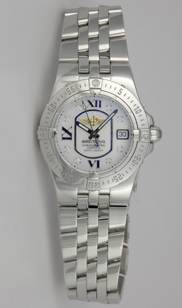 Breitling Starliner Mother of Pearl Ladies Watch A7134012-A679SS