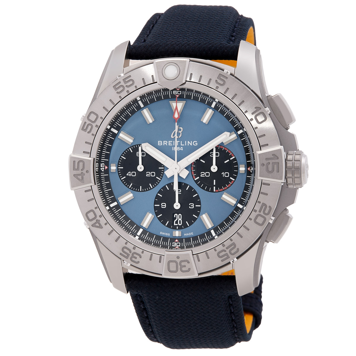 Breitling Super Avenger B01 46mm Chronograph Automatic Blue Dial Men's Watch EB0148101C1X1