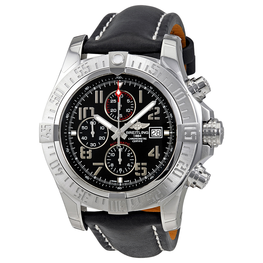 Breitling Super Avenger II Black Dial Men's Watch A1337111/BC28BKLT