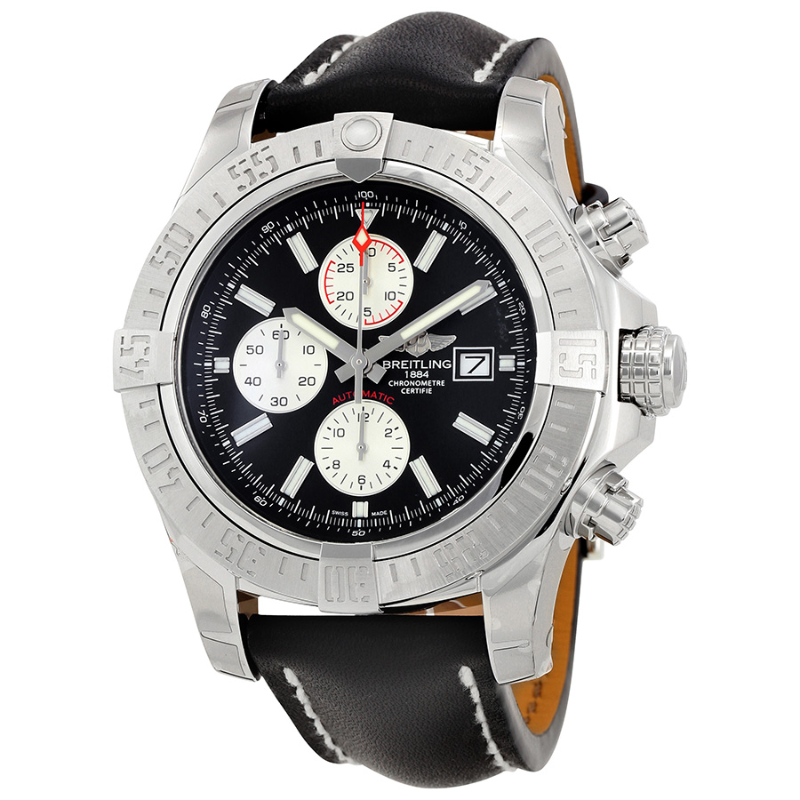 Breitling Super Avenger II Black Dial Men's Watch A1337111/BC29BKLT
