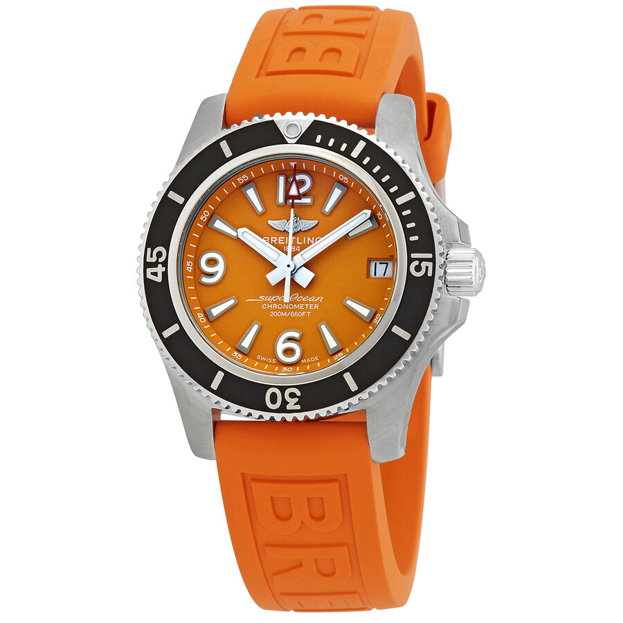 orange breitling superocean