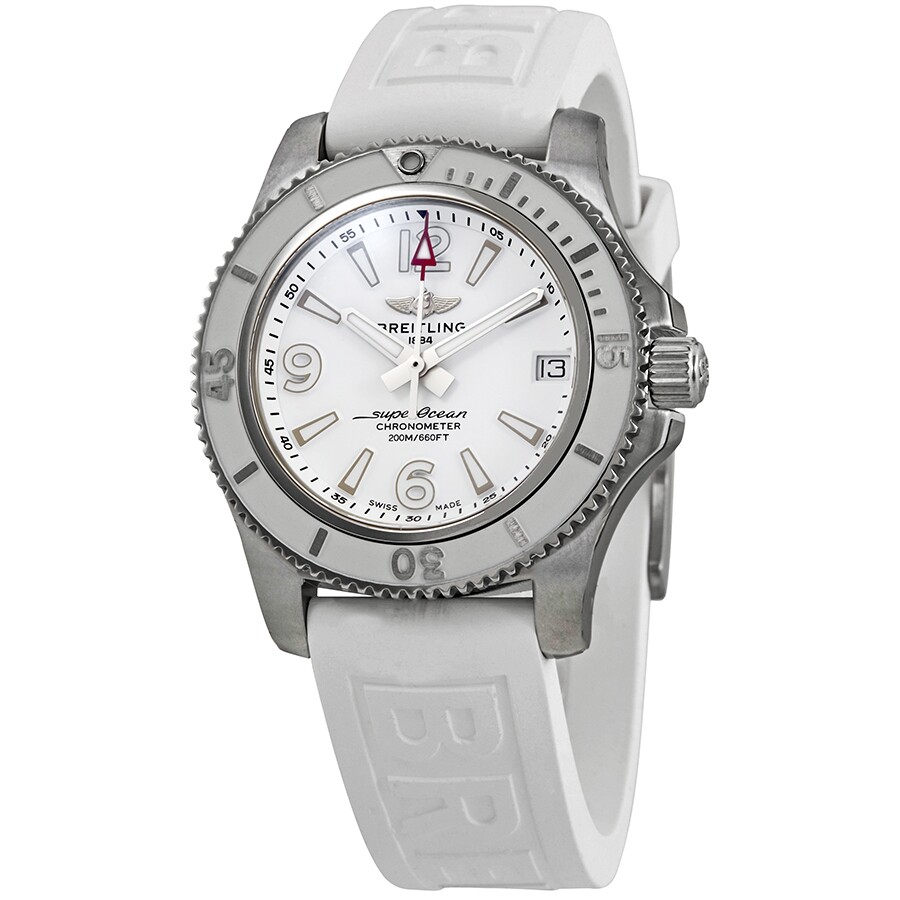 Breitling SuperOcean 36 Automatic White Dial Ladies Watch A17316D21A1S1
