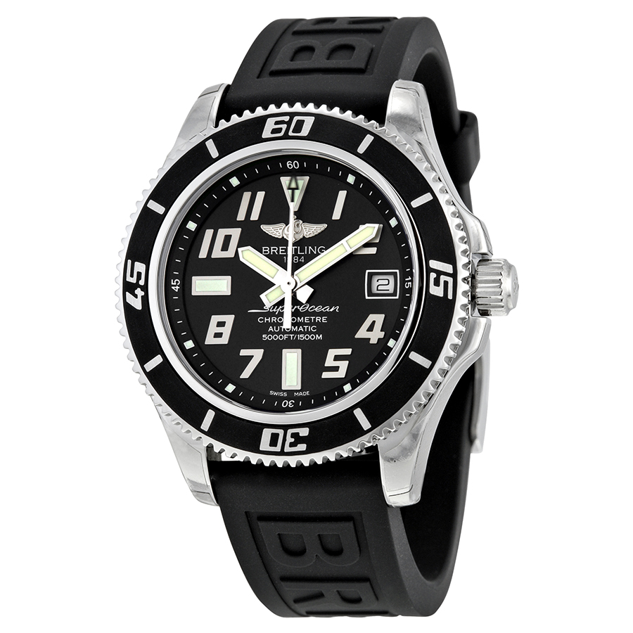 Breitling Superocean 42 Automatic Black Dial Men's Watch A1736402-BA28