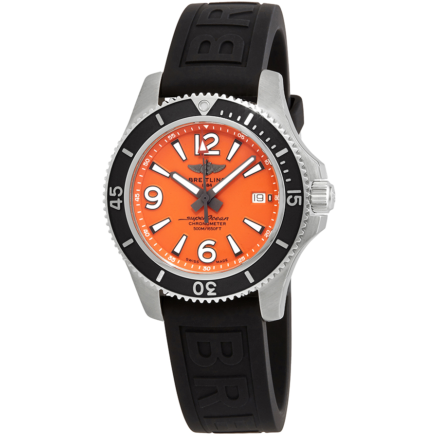 Breitling Superocean 42 Automatic Orange Dial Men's Watch A17366D71O1S1