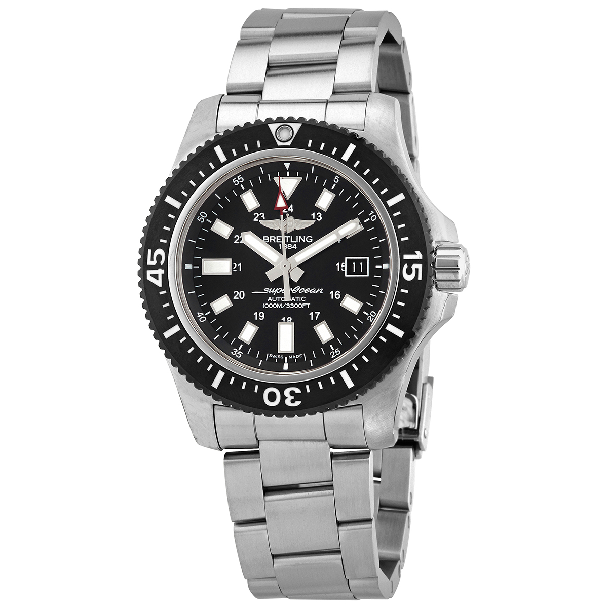 Breitling Superocean 44 Special Automatic Chronometer Black Dial Men's Watch Y17393101B1A1