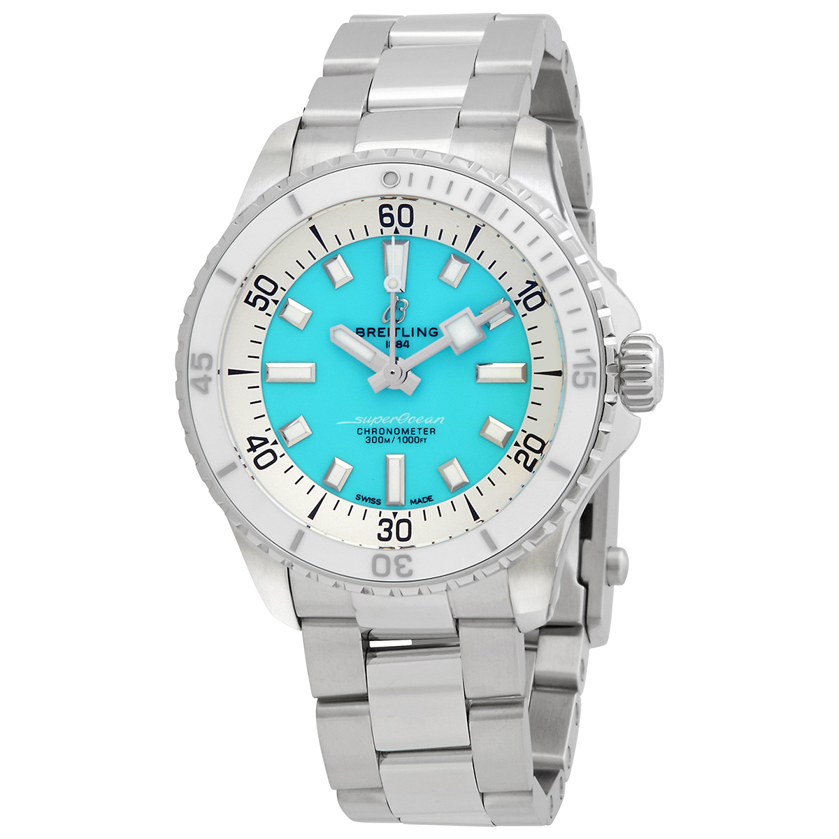 Breitling Superocean 36 Automatic Chronometer Blue Dial Men's