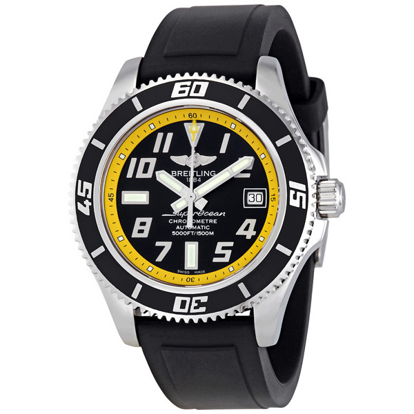 Breitling Superocean Black and Yellow Dial Men's Watch A1736402-BA32BKPT