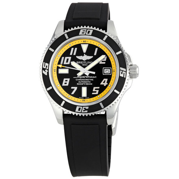 Breitling Superocean Black Yellow Dial Men's Watch A1736402-BA32BKPD