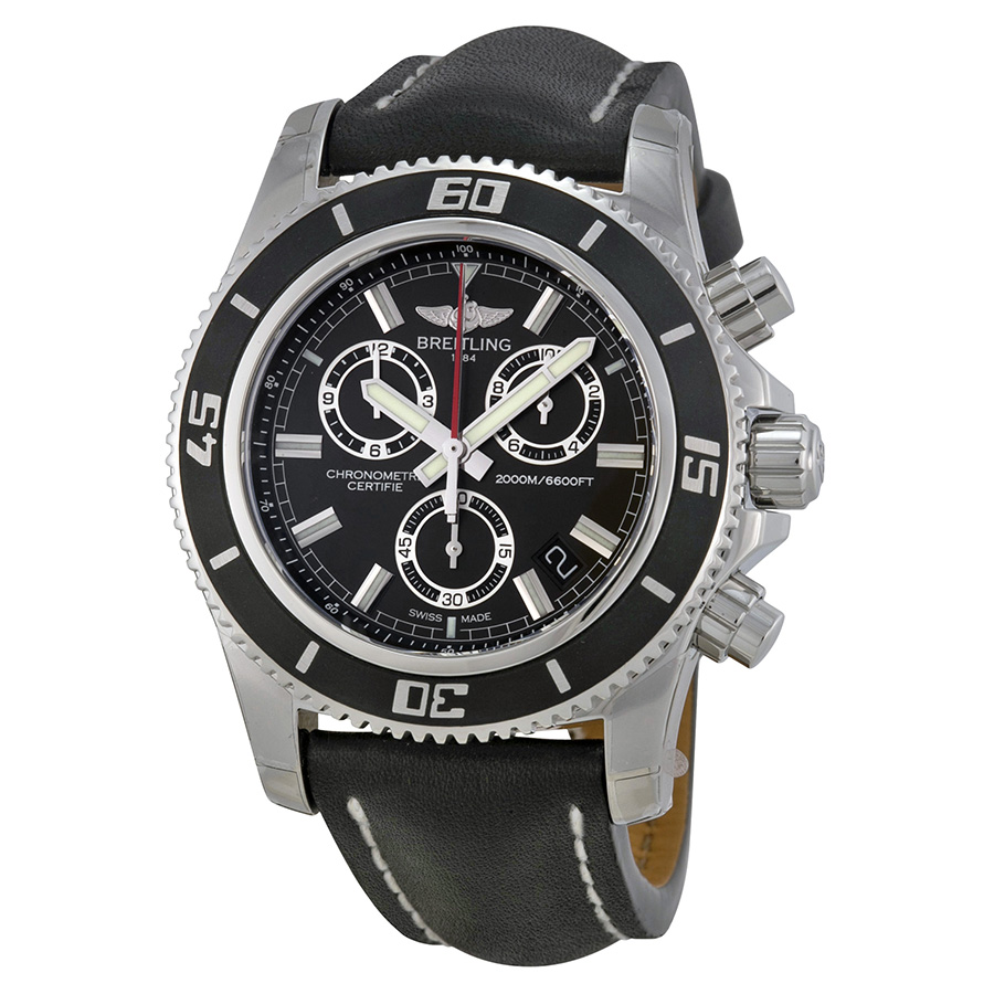Breitling SuperOcean Chronograph M2000 Black Dial Men's Watch A73310A8-BB73BKLT