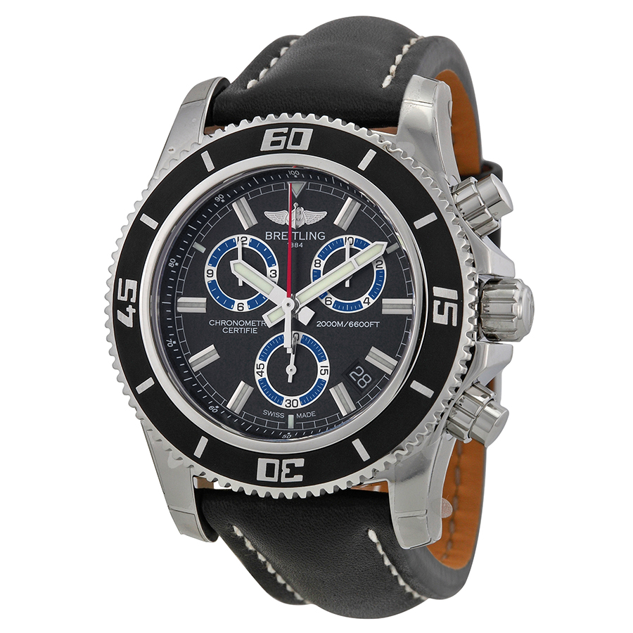 Breitling Superocean Chronograph M2000 Black Dial Men's Watch A73310A8-BB74BKLT