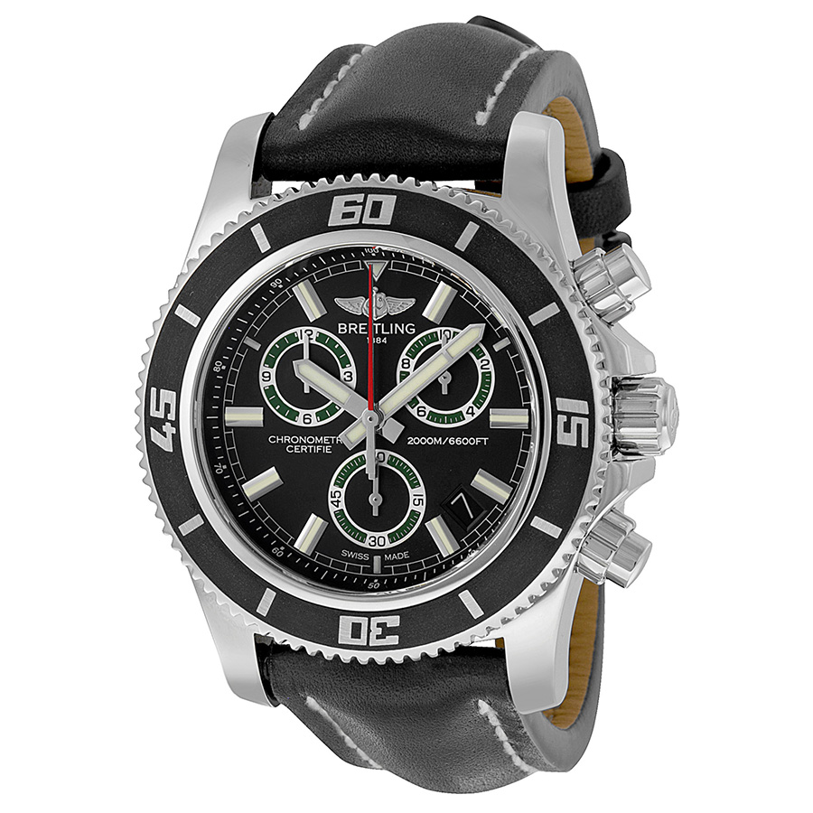 Breitling SuperOcean Chronograph M2000 Black Dial Men's Watch A73310A8-BB75BKLT