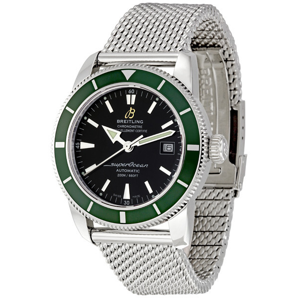 Breitling Superocean Heritage 42 Green Bezel Automatic Men's Watch A1732136-ba61ss