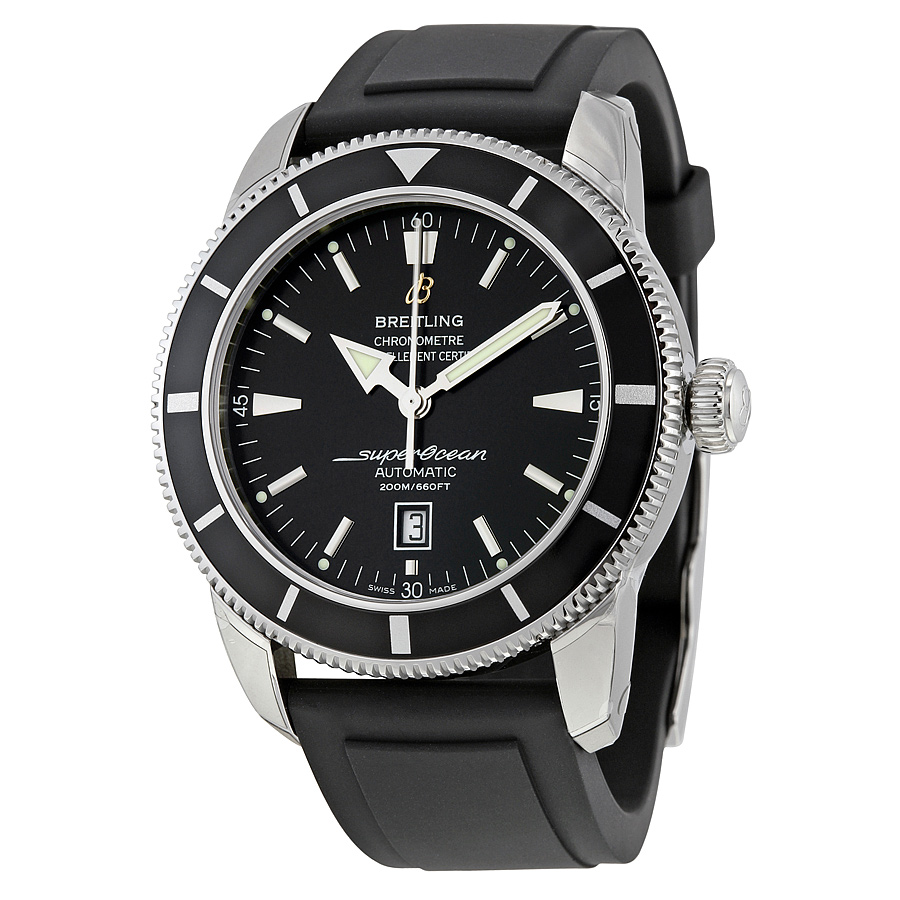 Breitling Superocean Heritage 46 Automatic Black Dial Black Rubber Men's Watch A1732024-B868BKPT A1732024-B868-135S-A20S.1