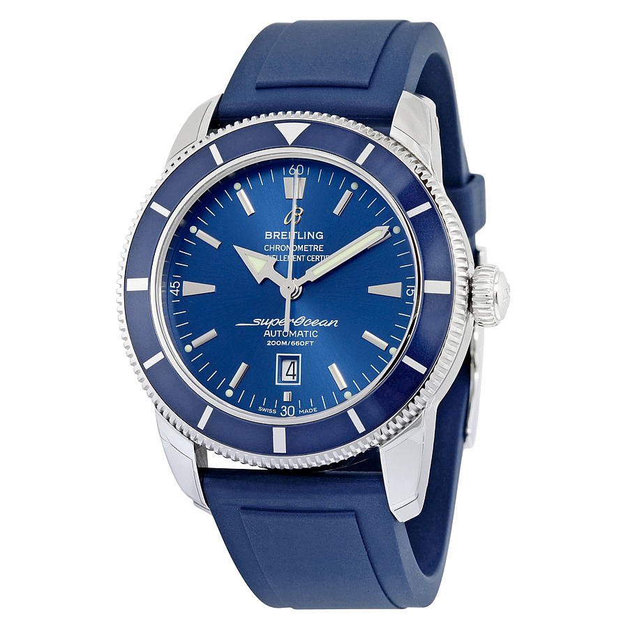Breitling Superocean Heritage 46 Automatic Blue Dial Blue Rubber Men's Watch A1732016-C734BLPT