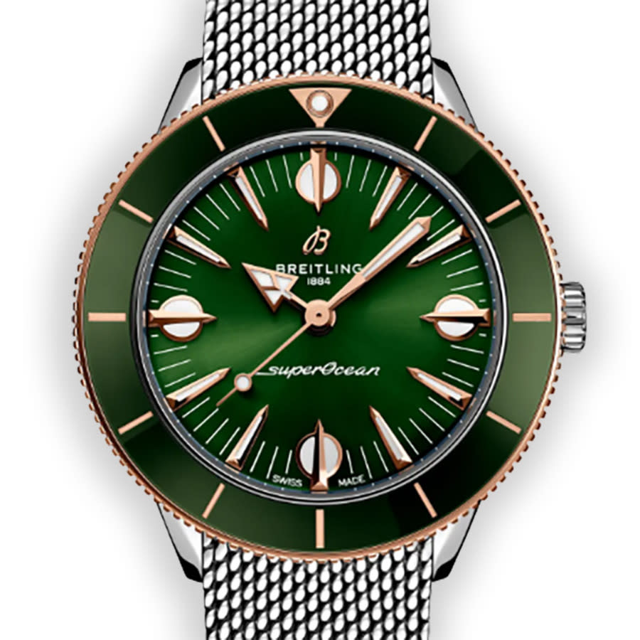 Breitling Superocean Heritage Automatic Green Dial Ladies Watch U10340361L1A1