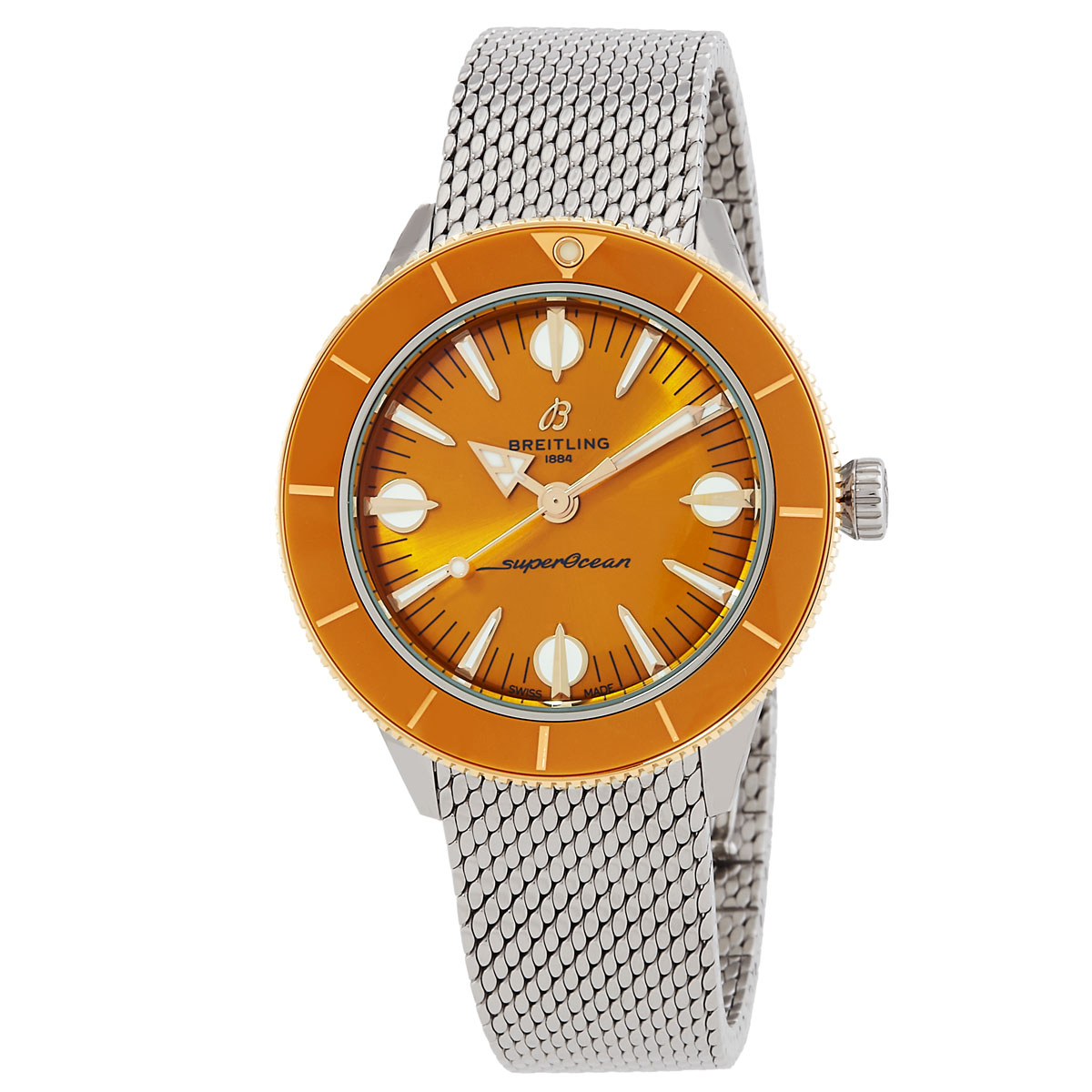 Breitling Superocean Heritage Automatic Orange Dial Ladies Watch U10340281I1A1