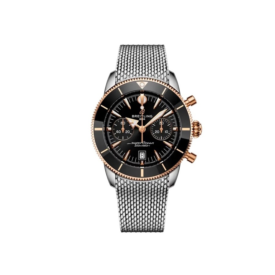 Superocean Heritage Chronograph Automatic Chronometer Black Dial Men's Watch