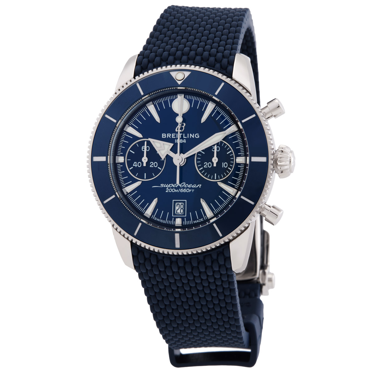 Superocean Heritage Chronograph Automatic Chronometer Blue Dial Men's Watch