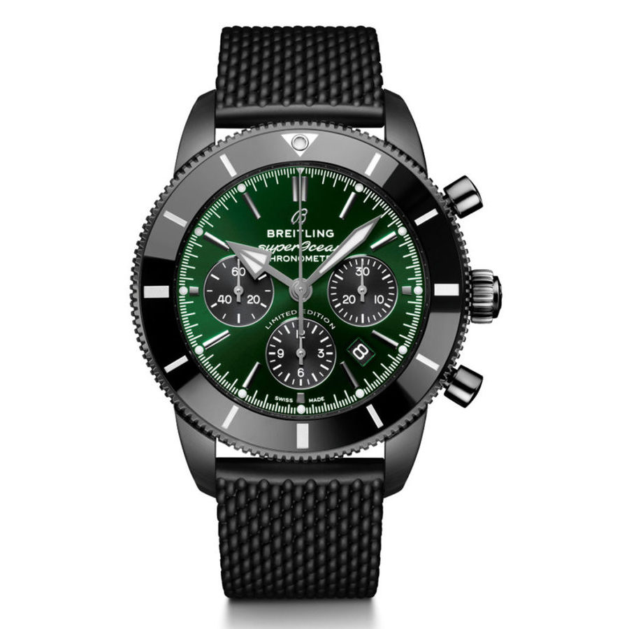 Breitling Superocean Heritage Chronograph Automatic Chronometer Green Dial Men's Watch mb01621a1L1s1