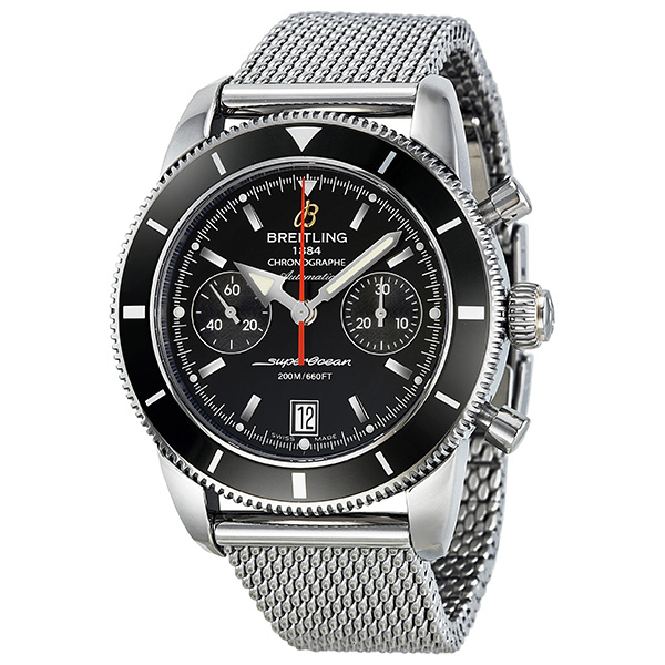 Breitling SuperOcean Heritage Chronographe 44 Automatic Black Dial Men's Watch A2337024-BB81SS