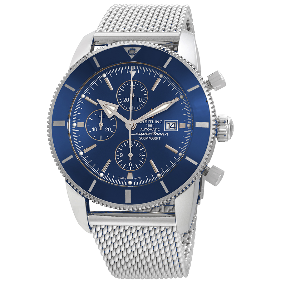 Breitling Superocean Heritage II Chronograph Automatic Chronometer Blue Dial Men's Watch A1331216/C963SS