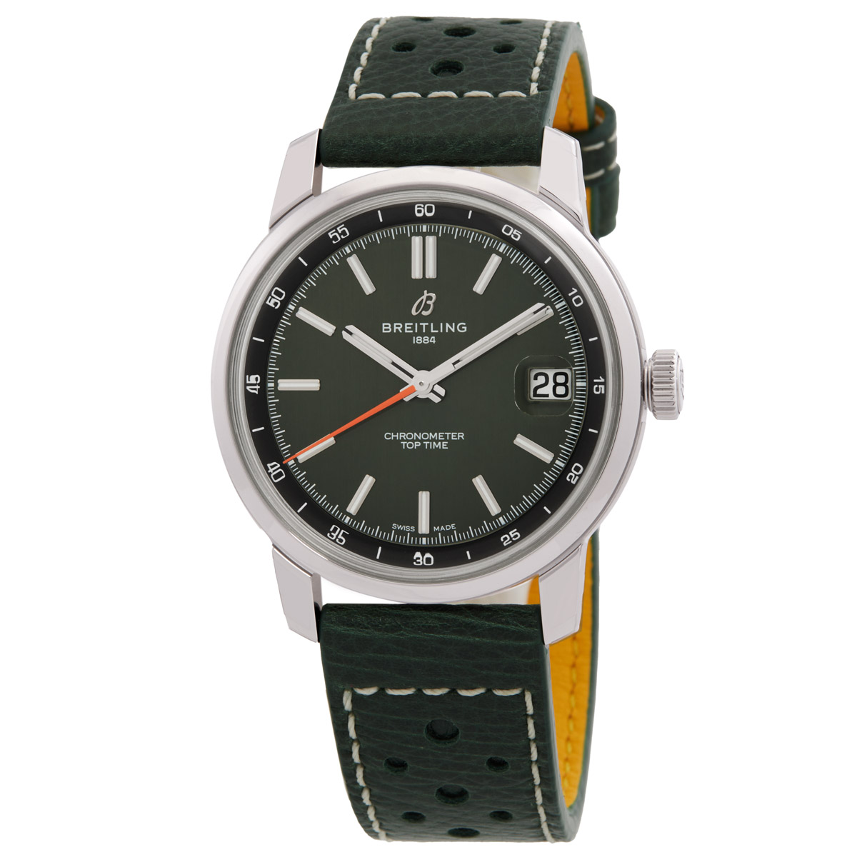 Breitling Top Time B31 Hand Wind Chronometer Green Dial Men's