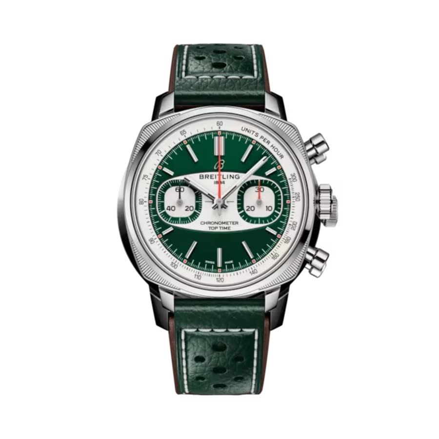 Top Time Chronograph Automatic Green Dial Men's Watch