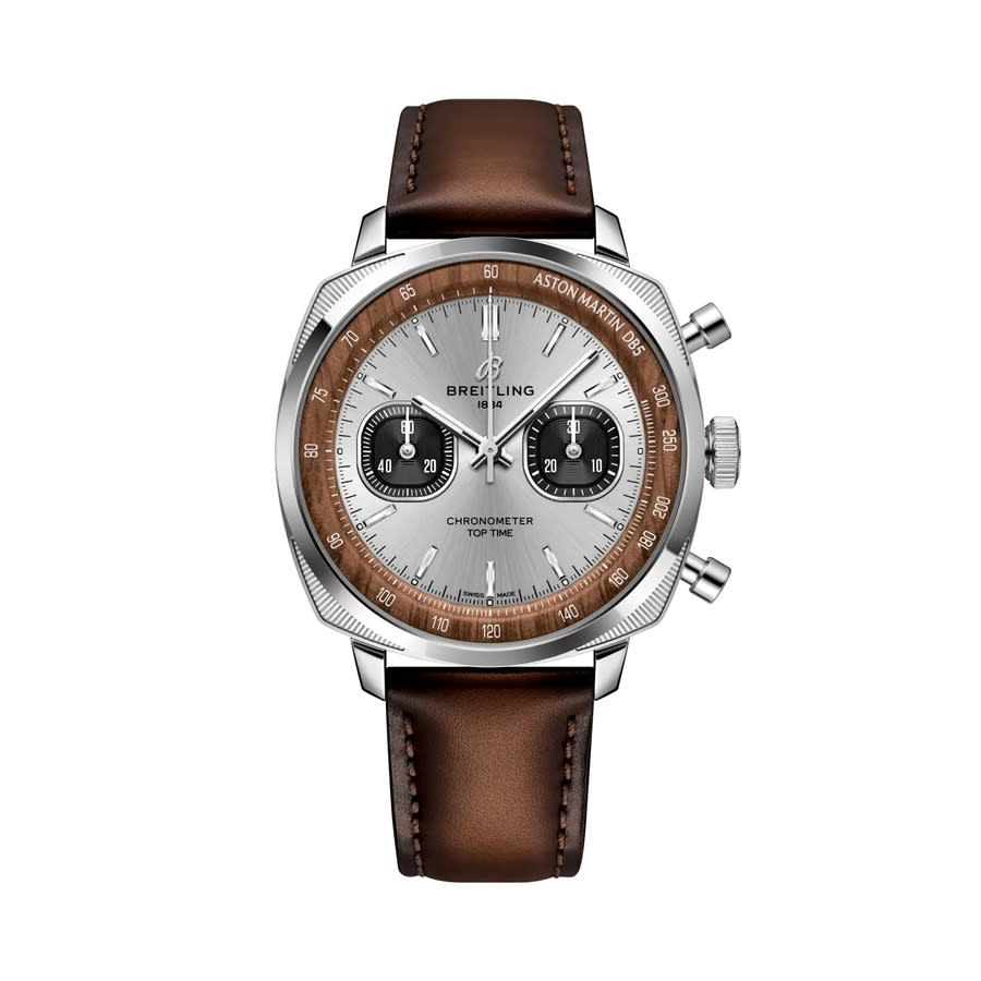 Breitling Top Time Chronograph Automatic Silver Dial Men's Watch AB0178121G1X1